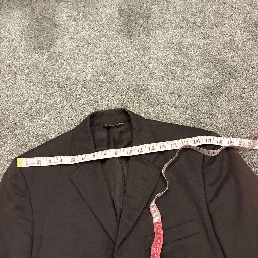 Banana Republic Blazer Men's 38S Brown 100% Wool 3-Button Lined Suit Jacket Wove